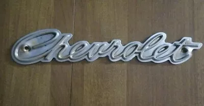 Vintage Scripted Chevrolet Grille Emblems Nameplate 1960s 1970s ? Chevy Car Part • $55.99