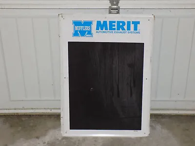 Merit Muffler Metal Chalkboard Sign • $100
