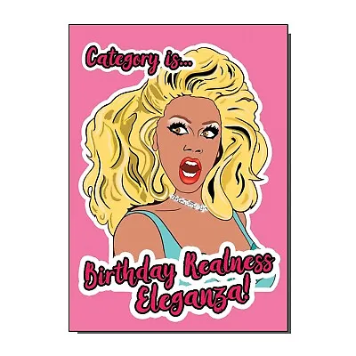 £2.50 • Buy RuPauls Drag Race Queen Birthday / Greetings Card 