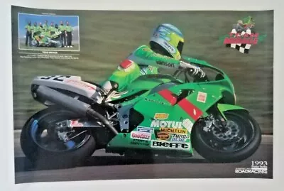 Vintage Team Mirage Dale Quarterley Kawasaki ZX 1993 Ninja Turtles 750 Superbike • $9.95