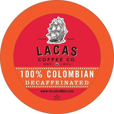 Lacas Coffee Single Cups 24 Count (100% Colombian Decaf) • $23.44