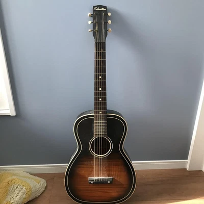 $851 • Buy Acoustic Guitar Silvertone Vintage Sunburst Parlor