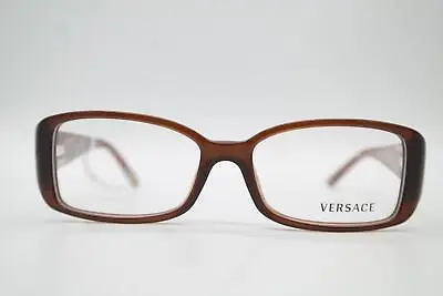 Vintage Versace 3118 Braun Silver Oval Glasses Frames Eyeglasses NOS • $70.50