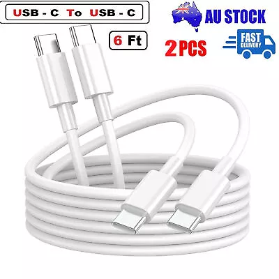 6FT USB-C To USB-C Cable Male Type-C Cable Cord Fast Charger Charging Data Sync • $6.99