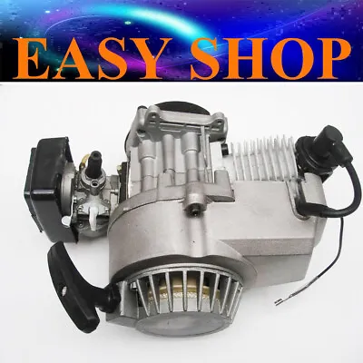 6 Teeth 49cc 2 Stroke Pull Start Engine Motor Mini Dirt Pocket ATV Quad Bike PIT • $94.99