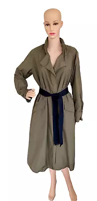 M&S Autograph Mac Kharki  Green Trench Style With Belt & Bag  M&S New Uk 10 • £19.99