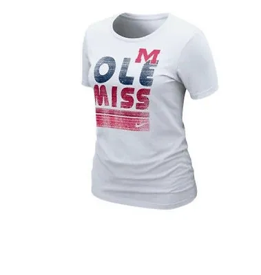 NWT Nike Women's Mississippi Rebels OLE MISS NCAA Sunny Day Slim Fit Tee • $11.99