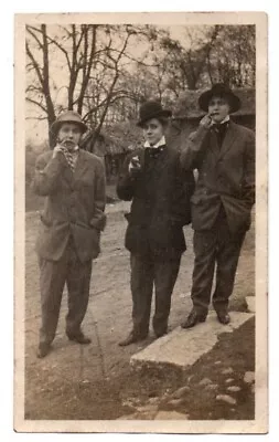 Women Woman Dressed As A Man Cigar Hat Suits Unusual Vintage Snapshot Photo • $4.99