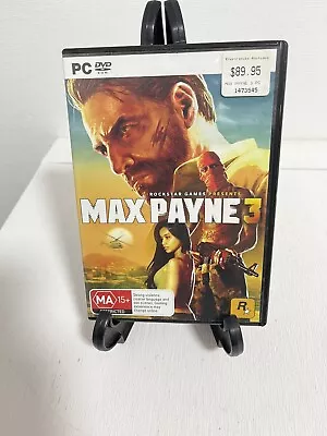 Max Payne 3 PC Game DVD Rom Complete VGC 4 Discs Rockstar Games  • $20