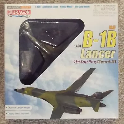 1/400 Diecast B-1B Lancer 28th Bomb Wing Dragon Wings #56225 Factory Sealed MISB • $24.99