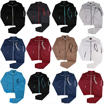 Men's Classic Solid Jogger Tracksuit Jogging Sportswear Active Wear S - 5xl • $44.89