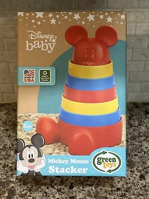 Disney Baby Mickey Mouse Stacker 7 Piece Stacking Toy Green Toys 6+ Months • $10