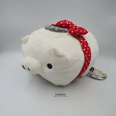 Monokuro Boo White Pig C0503 Ribbon San-x Plush 7  TAG Stuffed Toy Doll Japan • $16.24