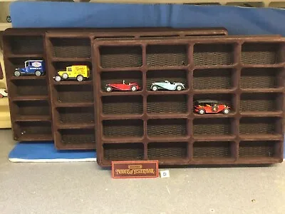 £45 • Buy 3 X Models Of Yesteryear Wall Display Cases, LLEDO, Corgi, Dinky For Model Cars