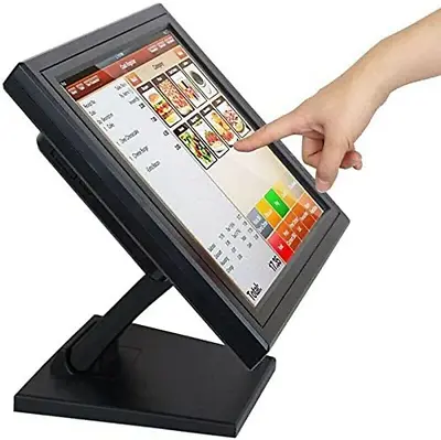 17 Inch Pro LCD Touch Screen Monitor With Multi-Position POS Stand USB VGA VOD  • $185.99
