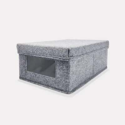 $26.99 • Buy Felt Box With Clear Viewing Window- Small, Ideal To Store Your Footwear.