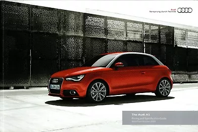 Audi A1 October 2010 UK Market Pricings & Specifications Sales Brochure • £6.50