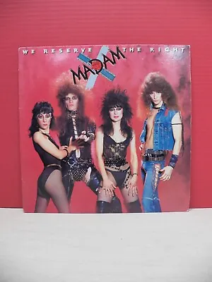 12  LP NM Madam X We Reserve The Right 1984 Jet Records BFZ 39885 • $110