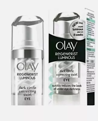 2 X Olay Regenerist Luminous Dark Circle Correcting Eye Swirl Moisturiser 15 Ml • £28