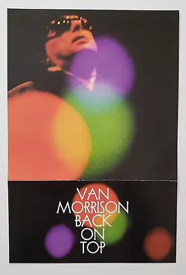 Van Morrison Back On Top Double-sided 12x18 Fold Out Promotion Poster 1999  • $20