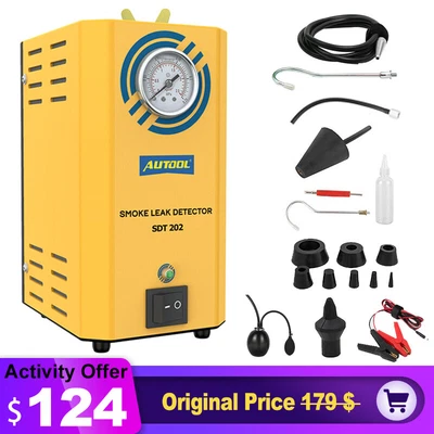 $124 • Buy AUTOOL® Automotive EVAP Smoke Machine Car Pipe Vacuum Diagnostic Leak Detector