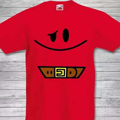 Mr Strong Adults / Kids T-shirt Mr Men Face Funny Costume Red Top • £12.99