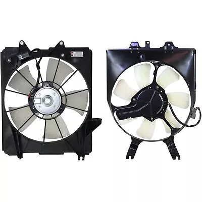 Radiator And A/C Condenser Cooling Fan For 2005-10 Honda Odyssey Left And Right • $109.99