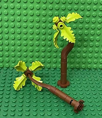 Lego 2 Complete City Palm Tree With Lime Green Curved Upright Leaf / Friends • $9.32