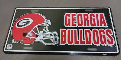 Officially Licensed Georgia Bulldogs Metal Team Name License Plate Black • $7.49