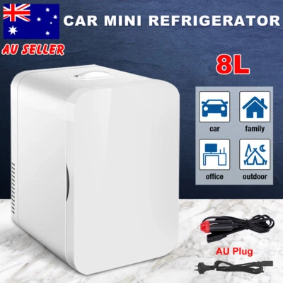 $57.25 • Buy 2 In1 8L Small Portable Mini Fridge Drinks Beer Cooler Bar Freezer Car Office AU