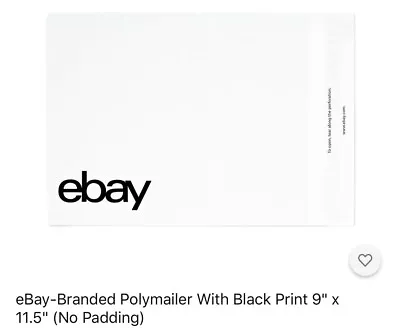 Ebay Brand 25 Poly Mailers 9  X 11.5  Envelopes Ship Self Sealing T Shirt Size • $10