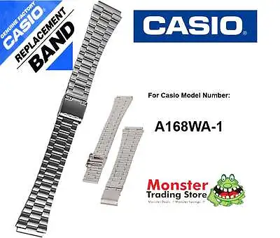 Casio Watch Band Replacement Original A168 A168wa Only Fits: A168wa-1 • $28