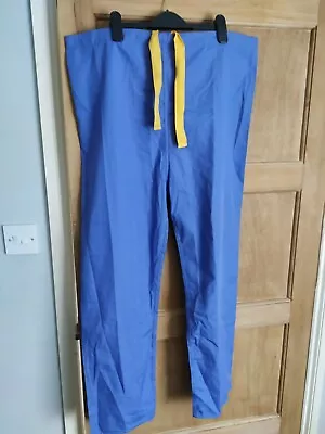 £7.99 • Buy Unisex Reversible Hospital Blue Scrubs Trousers Medical Healthcare NHS Staff