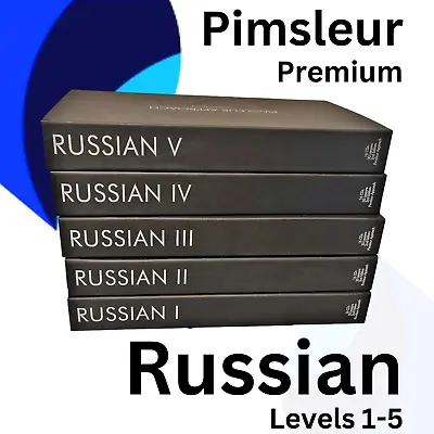 Pimsleur Russian Levels 1 2 3 4 & 5 - Complete Language Course. • £19.99