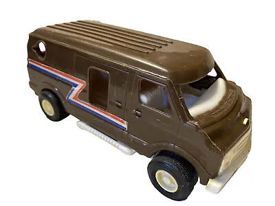 Vintage Processed Plastic Co 1970’s DODGE CUSTOM VAN 8” Plastic Toy Car • $24