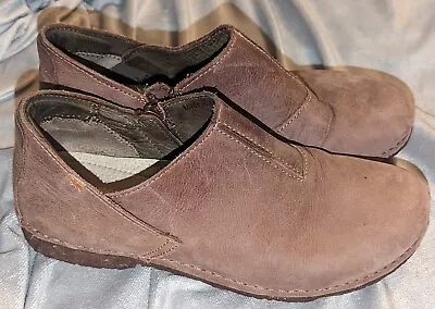 El Naturalista Brown Leather Clogs Spain Size 10.5  Mary Jane Mules • $11.60