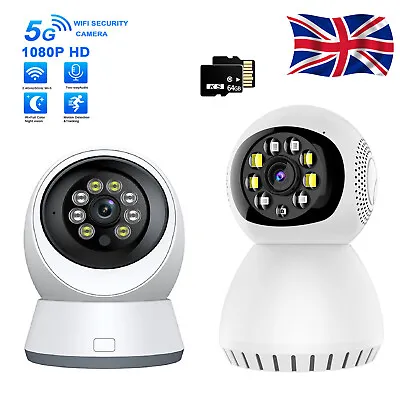 1080P IP Camera Wireless WIFI Indoor CCTV HD PTZ Smart Home Security IR Cam • £18.99