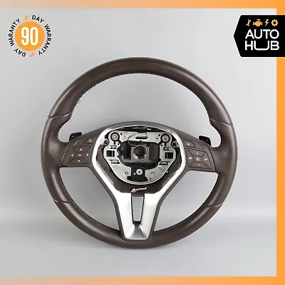 12-18 Mercedes W207 E350 CLS550 E550 Steering Wheel Brown W/ Paddle Shifters OEM • $244.85