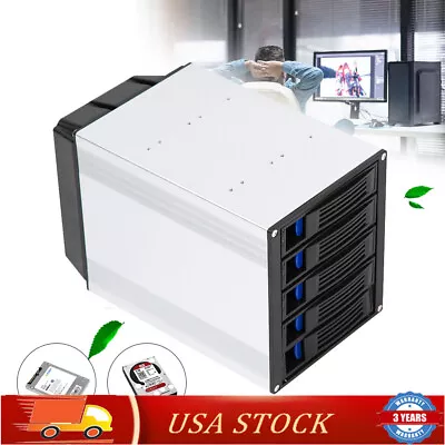 2.5/3.5 Inch 6Gbps 5-Bay SATA SAS D Drive Bay Hard Drive Disk Box HDD Enclosure • $84.55