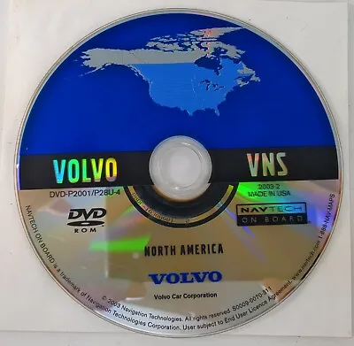 02-05 Volvo S60 S80 XC90 V70 Navigation DVD Map North America Dvd-p2001/p28u-4 • $29.77