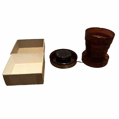 Vintage Travel Cup Collapsible Brown With Original Box • $9.98