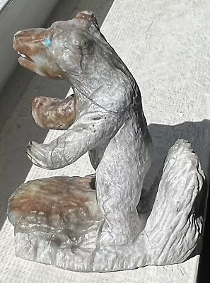 £222.19 • Buy Growling Bear FETISH​ Picasso Marble By Zuni HERBERT HIM, Jr F6034