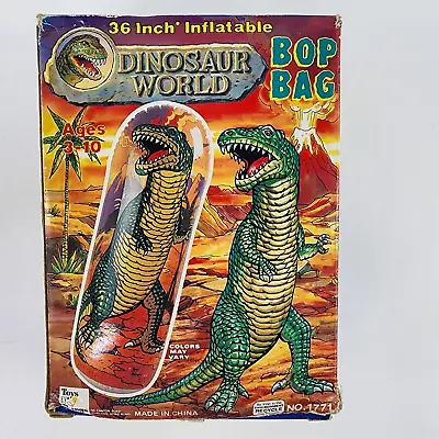 Vintage Dinosaur World T-REX Inflatable 36  Bop Bag Vinyl Prehistoric NEW • $15.61