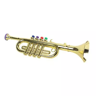 £13.80 • Buy 1pc Kids Trumpet Plastic W/ 3 Colored Keys For Music Education Toy Golden