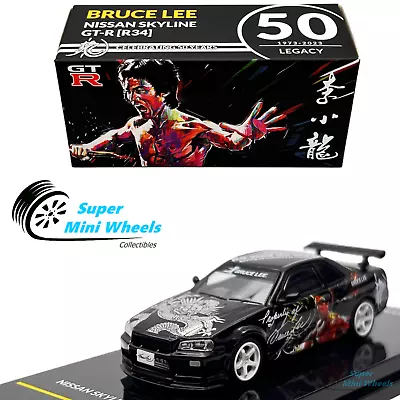 INNO64 X TINY 1:64 Nissan Skyline GTR-R34 BRUCE LEE (Black) • $24.99