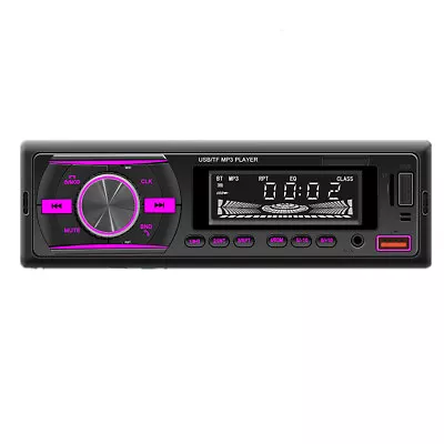 Bluetooth Car Stereo Radio Single 1Din FM AUX TF MP3 Player Audio In-Dash Units • $27.80