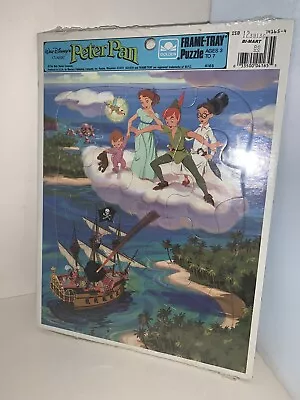 Vintage Disney's Peter Pan Golden Frame-Tray Children's Puzzle #4165 SEALED NOS • $20