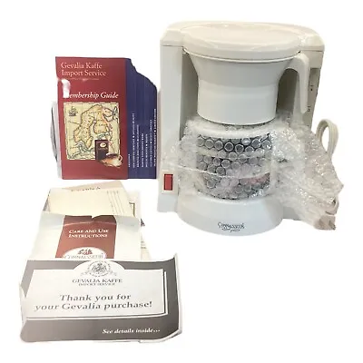 Melitta Gevalia Kaffe 4 Cup Coffee Maker Model BCM-4 White New Open Box • $49.99