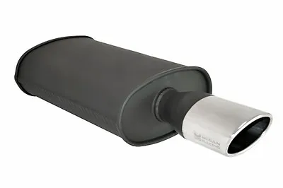 Megan Racing 2.5  Matte Black Universal Exhaust Muffler O-st Single Oval Tip • $2400