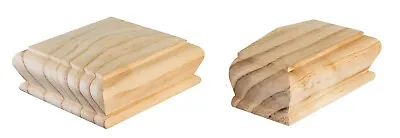 Staircase Newel Post Cap Pyramid Clear Pine For 90mm Newels Full Or Half Options • £5